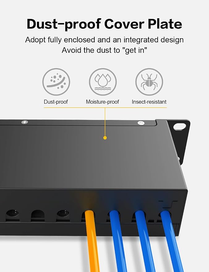 12 Port Keystone Patch Panel CAT6a - Image 6
