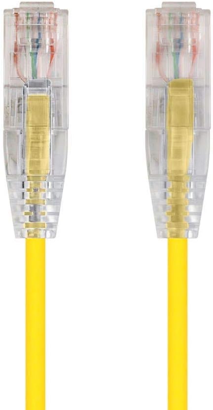Monoprice Cat6 1ft Yellow Component Level Patch Cable UTP 28AWG 550MHz Pure by Monoprice
