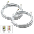 Phone Cable 15 Feet Short Telephone Line Cord by XANHAM