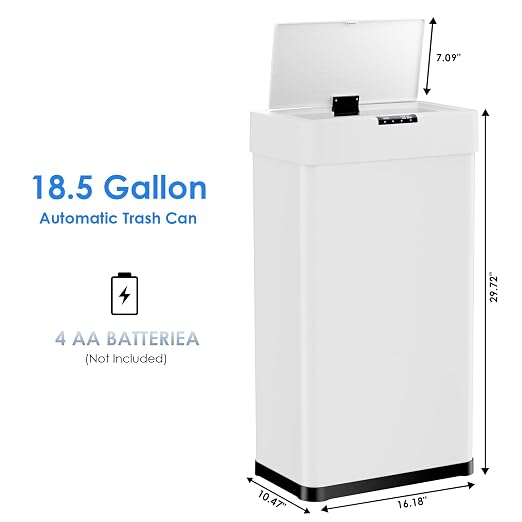 Sensor Trash Can, Touchless Motion Sensor Trash Bin, Smart Automatic Garbage Can - Image 2