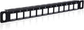 GeeekPi 10 inch 0.5U 12 Port Blank Keystone Patch Panel by GeeekPi