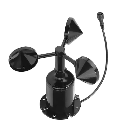 Dioche 3 Cup Anemometer 0-70ms Pulse Output Wind Speed Sensor Anemometer – High - Image 7