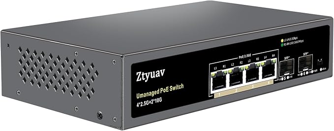 6 Port Unmanaged 2.5G PoE Switch by ProfessionalNetworkSwitchManufacturer