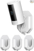3 Pack Ring Indoor Camera No Drill No Screws Wall Mount Bracket Compatible by ZHANDEYUA