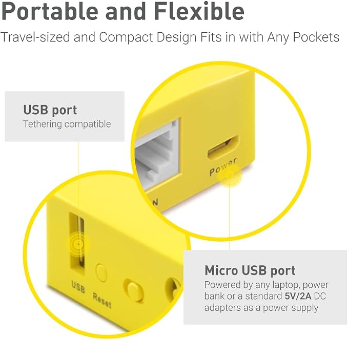 GL.iNet GL-MT300N-V2 Portable Mini Travel Wireless Pocket VPN WiFi Router - Image 4
