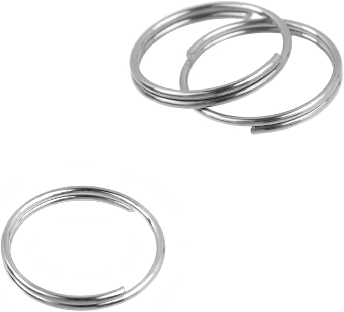 500PCS Stainless Steel Bright Silver Chandelier Split Rings, 0.63inch Diameter - Image 3