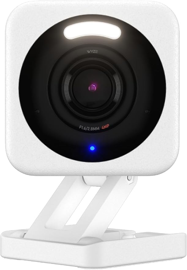 WYZE Cam v4, 2.5K QHD WiFi Indoor/Outdoor Smart Home Security Camera, Pet/Baby by Amazon+Renewed