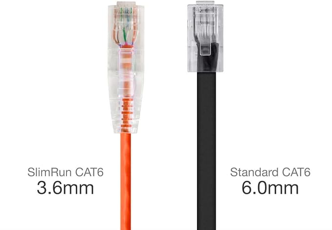 Monoprice Cat6 5ft Orange Component Level Patch Cable UTP 28AWG 550MHz Pure - Image 2
