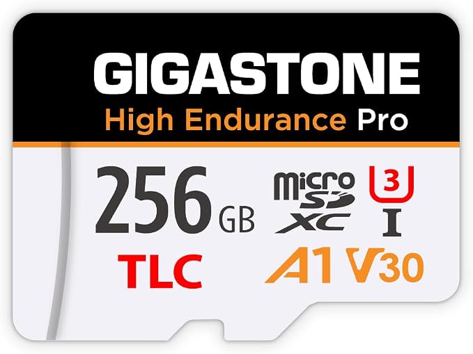 【5 Yrs Free Data Recovery】【Dash Cam】 GIGASTONE 256GB Micro SD Card, TLC High by Gigastone