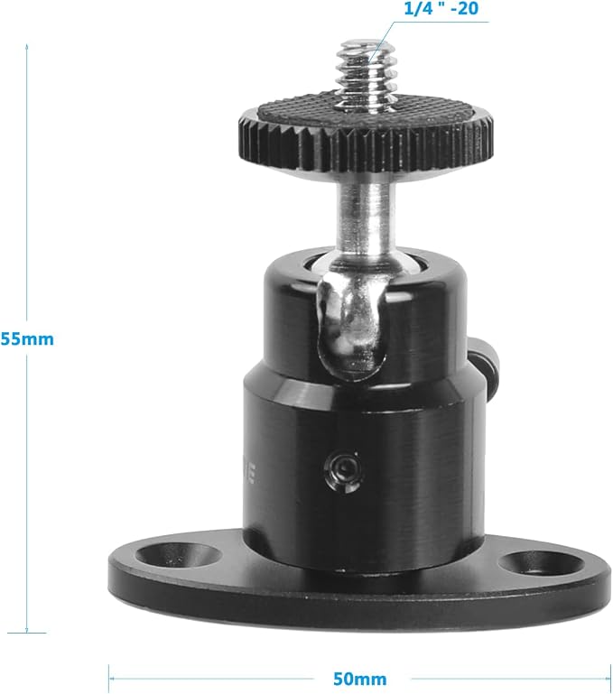 CAMVATE 1/4"-20 Mini Ball Head - Image 2
