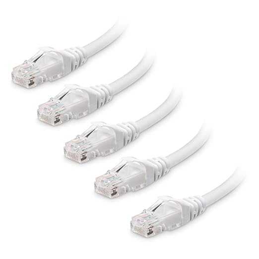 Cable Matters 10Gbps 5-Pack Snagless Cat 6 Ethernet Cable - 14ft by CableMatters