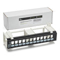 TRUE CABLE Cat6A Shielded 12-Port Blank Toolless Modular Keystone Patch Panel by trueCABLE