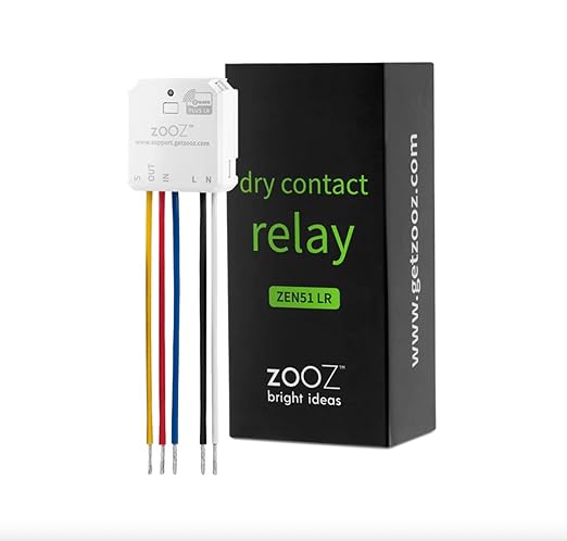 Zooz 700 Series Z-Wave Long Range Smart Relay ZEN51 | Installs Behind Wall by ZOOZ