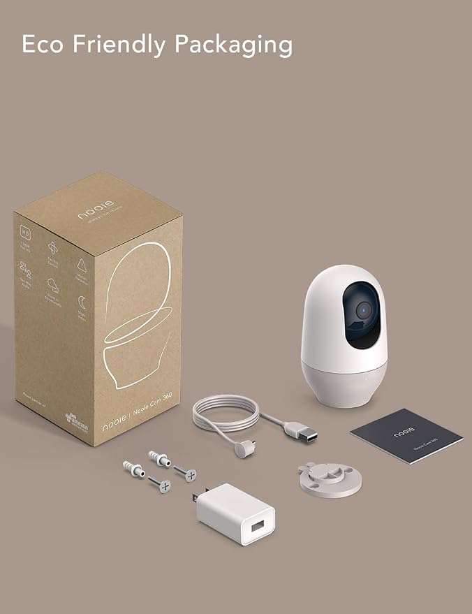 nooie Baby Monitor, WiFi Pet Camera Indoor, 360-degree Wireless IP Camera - Image 7