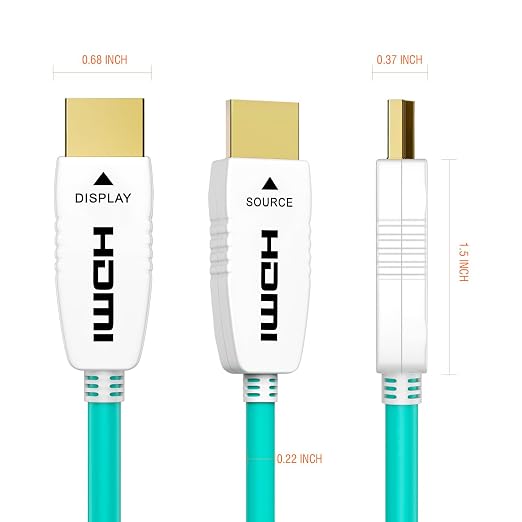 RUIPRO 8K Fiber Optic HDMI 2.1b Cable 130 Feet 48Gbps 8K60Hz 4K120Hz Dynamic - Image 7