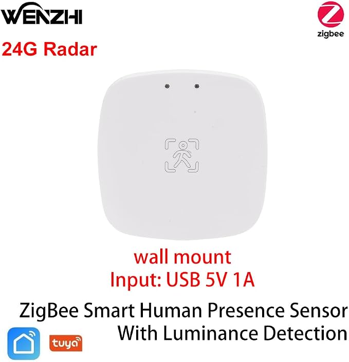 Presence Sensor, WenzhiIoT Smart Motion Sensor Zigbee 24 GHz Radar MmWave - Image 2