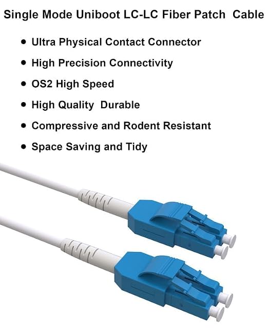 25M OS2 LC to LC Outdoor Armored Fiber Patch Cable, Uniboot Single Mode 9/125µm - Image 6