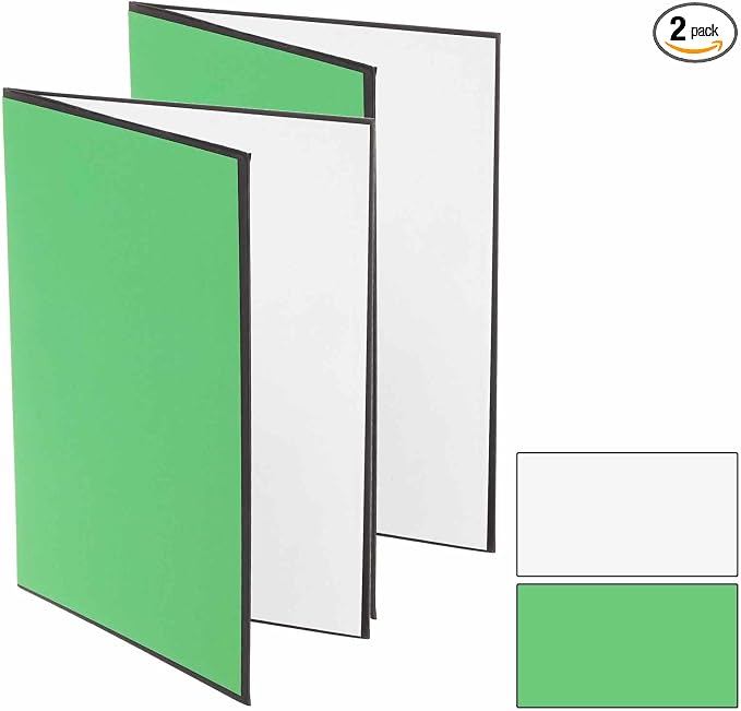 2Pcs 17"x11" Light Reflector 2 in 1 Photography Reflector Cardboards, Foldable by Unknown