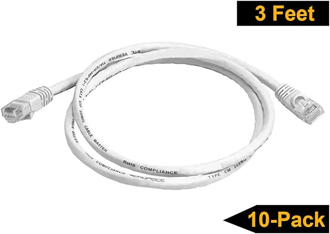 iMBAPrice 25 ' Cat5e Network Ethernet Patch Cable, 10 Pack - Image 3