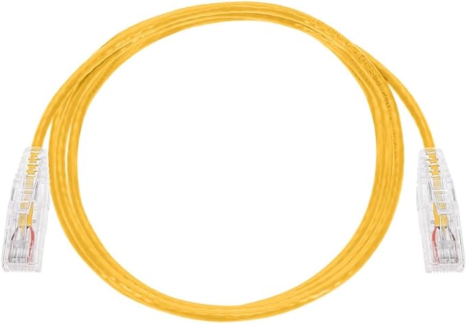 Monoprice Cat6 5ft Yellow Component Level Patch Cable UTP 28AWG 550MHz Pure - Image 4