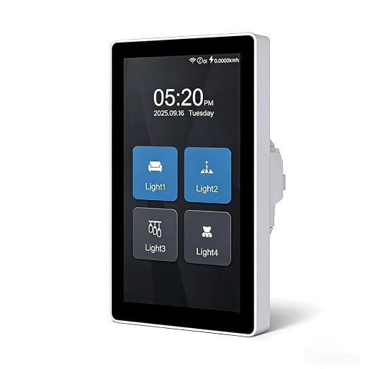 LANBON L10 Large LCD Smart Light Switch, Custom Display & Icons, 6-in-1 1/2/3/4 by LANBON
