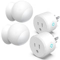 2 Pack Wireless Motion Sensor Outlet, Plug-in PIR Infrared Motion Activated by ISyncPlug