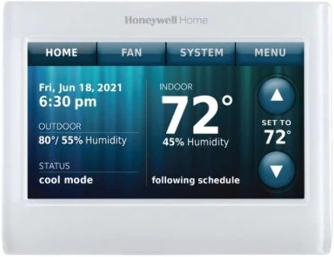 WiFi 9000 Color Touchscreen Thermostat - Image 2
