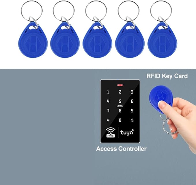 RFID 125KHz Blue Keychain ID Access Card Proximity Card Tag - Image 3