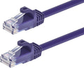 Monoprice Cat5e 1ft Purple Patch Cable UTP 24AWG 350MHz Pure Bare Copper by Monoprice
