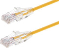 Monoprice Cat6 5ft Yellow Component Level Patch Cable UTP 28AWG 550MHz Pure by Monoprice
