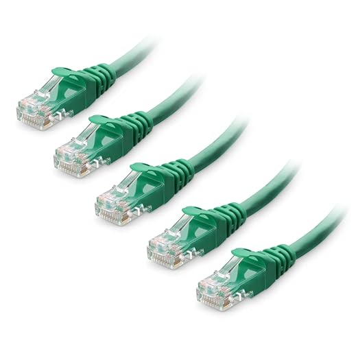 Cable Matters 10Gbps 5-Pack Snagless Cat 6 Ethernet Cable - 5ft by CableMatters
