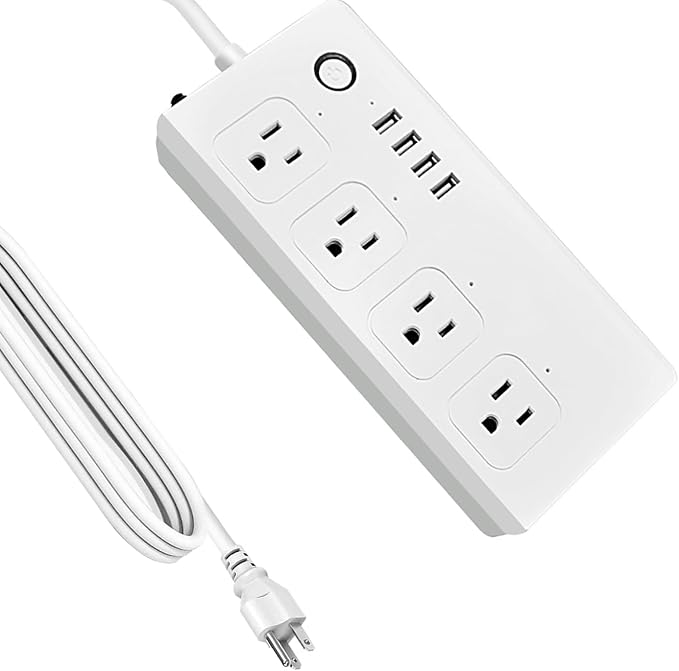 XENON ZigBee Power Strips, Voice/APP/Timer, 4 Individually Controlled Outlets by XENON