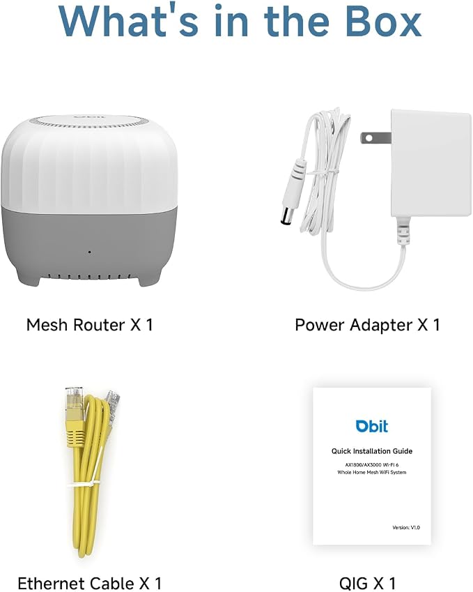 DBIT AC1200 Whole Home Mesh WiFi System, Covers up to 2, 000 Sq Ft, Dual-Band - Image 9