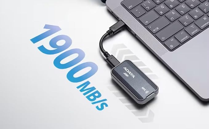 ADATA Urban TAPSAFE 2TB External SSD, Tap Safe, Transfer Fast. - Image 6