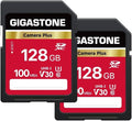 GIGASTONE 128GB SD Card 2-Pack, Camera Plus, UHS-I U3 Class 10 SDXC Memory Card by Gigastone