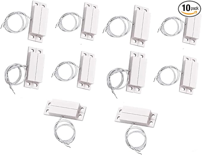 MC-32 NC Magnetic Reed Switch Surface Mount Wired Door Window Alarm, Magneti by priaolker