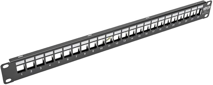 Tripp Lite 24-Port 1U Shielded Blank Cutouts Patch Panel, Rackmount by TrippLite