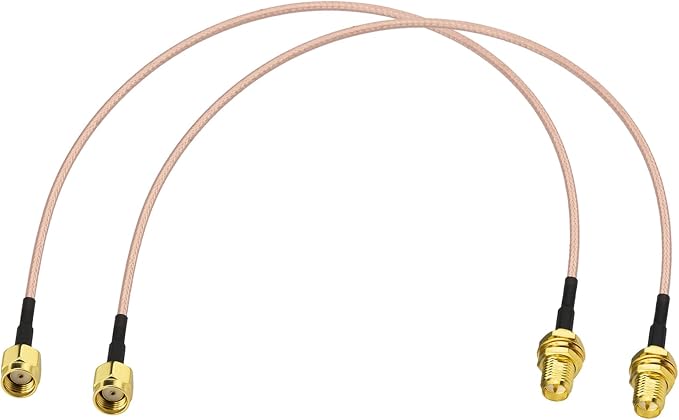 Yuslao RP-SMA Male to RP-SMA Female Bulkhead Mount RG316 Antenna Extension by Yuslao