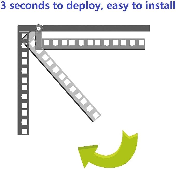 1U Steel Vertical Wall Mount Rack and Horizontal Under Desk PC Mount Bracket - Image 7