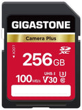 GIGASTONE 256GB SD Card, Camera Plus, UHS-I V30 U3 SDXC Memory Card High Speed by Gigastone