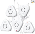 5 Pack Water Leak Detectors for Home, Stechro 4 Levels Adjustable Audio 0-120dB by stechro