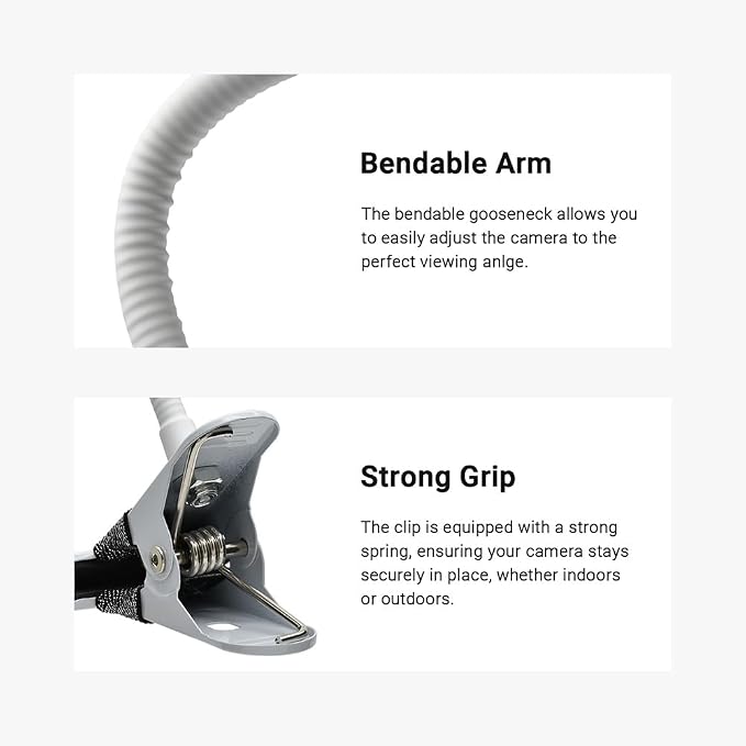 Holicfun Clip Mount for Ring, Google Nest, and Arlo Indoor Outdoor Cameras - Image 4