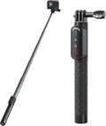Remote Control Selfie Stick Rechargeable Waterproof 100CM Stretchable Compatible by Aovee