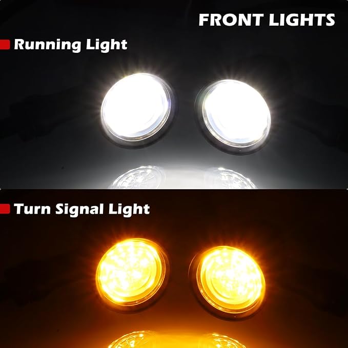 TSUNG Universal Motorcycle SMD LED Turn Signals 12V Brake Tail Lights Running - Image 3