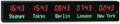 LED World Clock 5 Time Zones, WiFi Auto-Sync Digital Wall Clock, Wide Viewing by Unknown