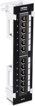 TRENDnet 12-Port Cat6 Unshielded Patch Panel, Wall Mount, Included 89D Bracket by TRENDnet
