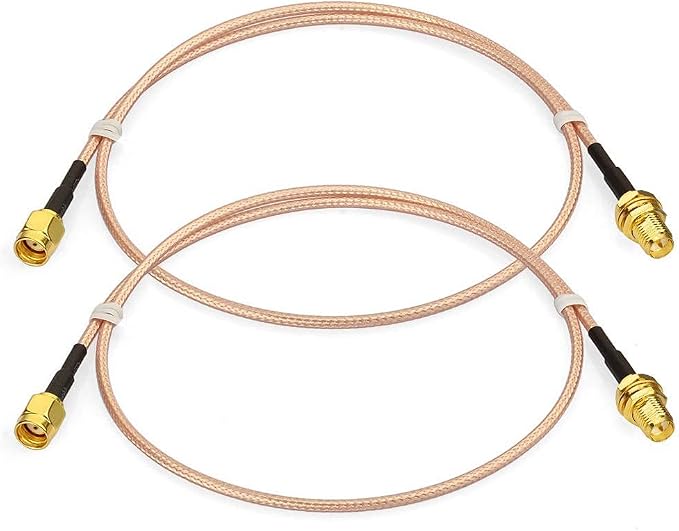 Bingfu WiFi Antenna Extension Cable RP-SMA Male to RP-SMA Female Bulkhead Mount by Bingfu-AntennasConnectivity