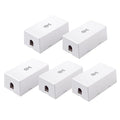 Cable Matters 5-Pack Cat 6 Splice, Cat 6 Ethernet Junction Box in White by CableMatters