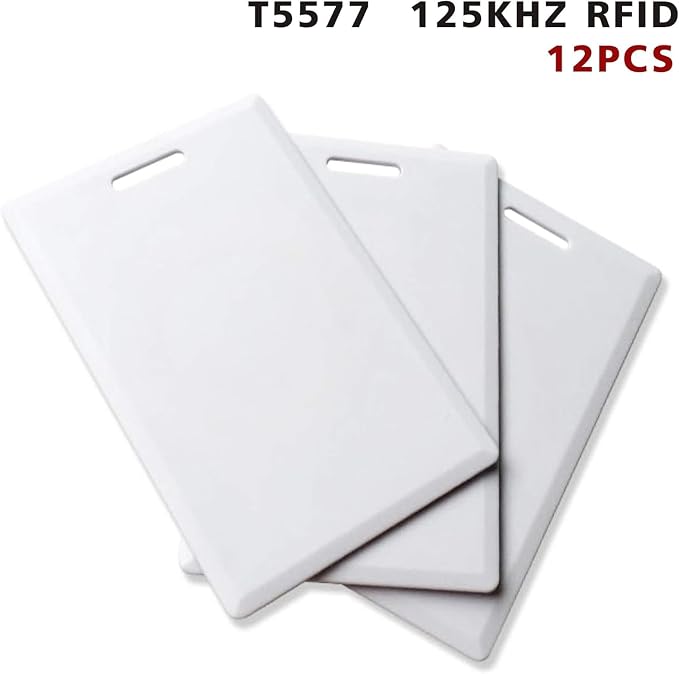 12 PCS T5577 Thick Smart Cards, Contactless 125khz RFID Rewritable Proximity - Image 2