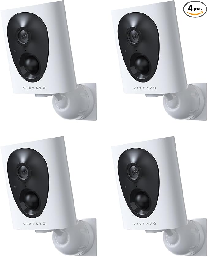 VIRTAVO VistaFlask 2K Security Cameras Wireless Outdoor, Battery Powered by virtavo